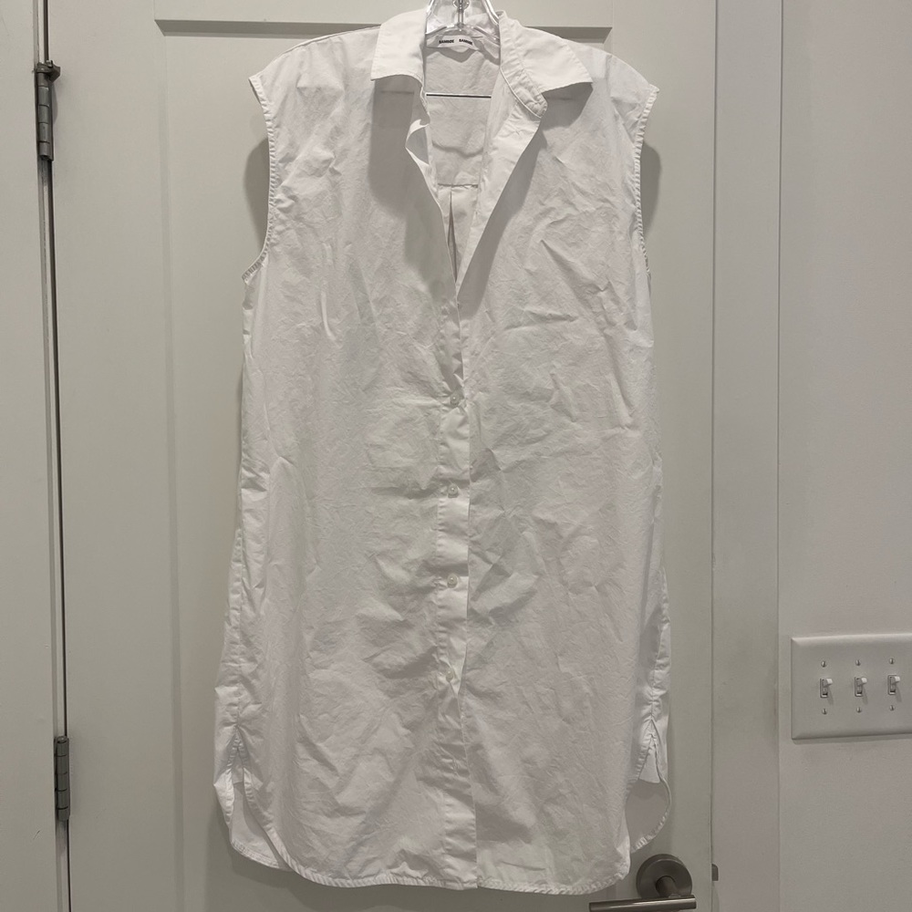 Samsoe Amanda Shirt Dress in White